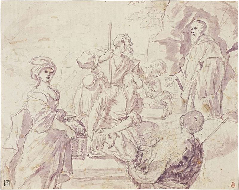 Paolo Gerolamo Piola - Offerta di Doni a San Benedetto