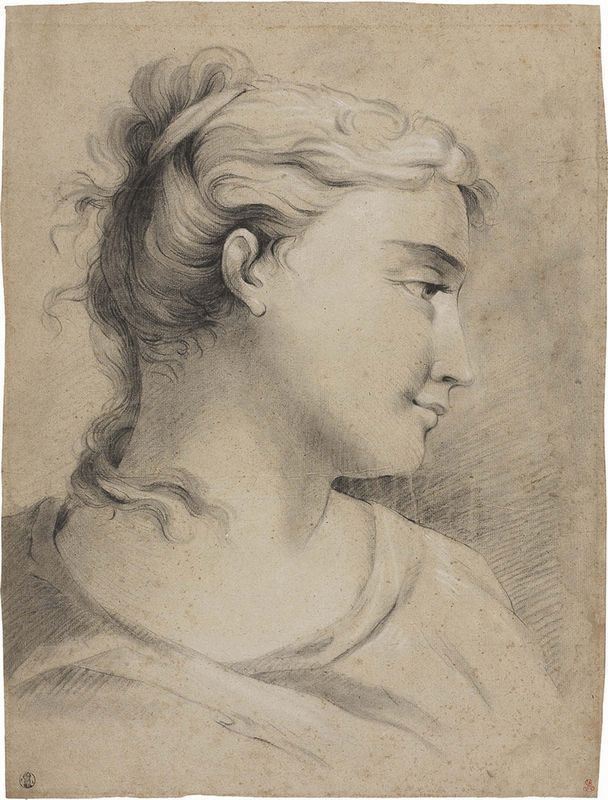 Anonimo XVIII-XIX Secolo - Ritratto di Giovane Donna