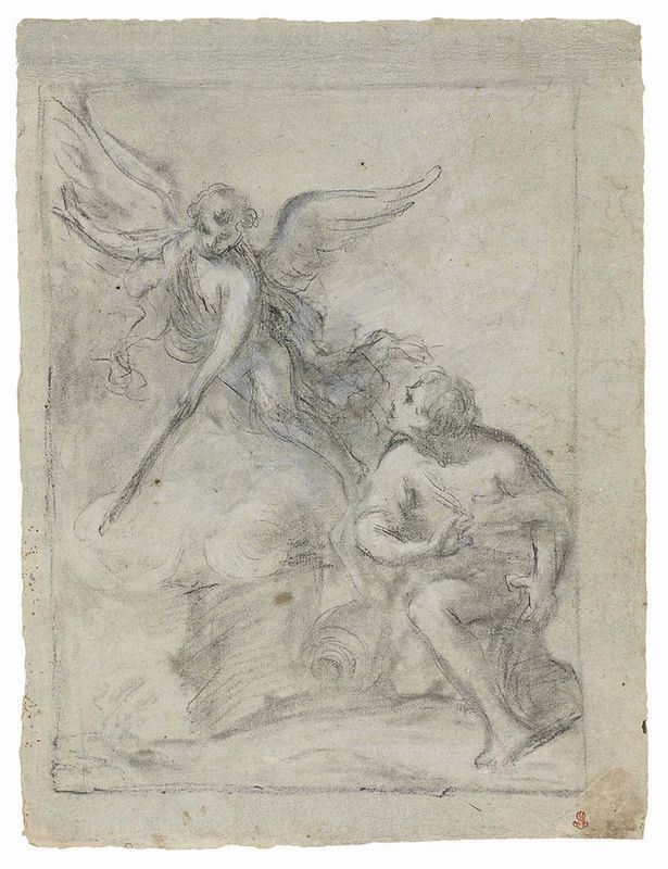 Anonimo Emiliano del XVIII Secolo - Ismaele e L'angelo