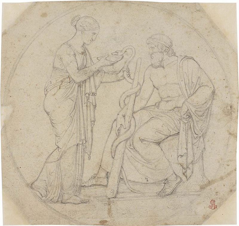 Anonimo Fine del XVIII Secolo - «ercole e Dejanira ed il Serpente Acheloo», Recto e «annunciazion...