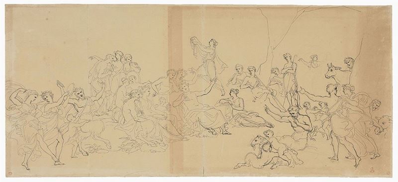 Francesco Carlo Alberto Baratta - Pan e le Muse, Progetto di Sipario per il Teatro Carlo Felice, ...