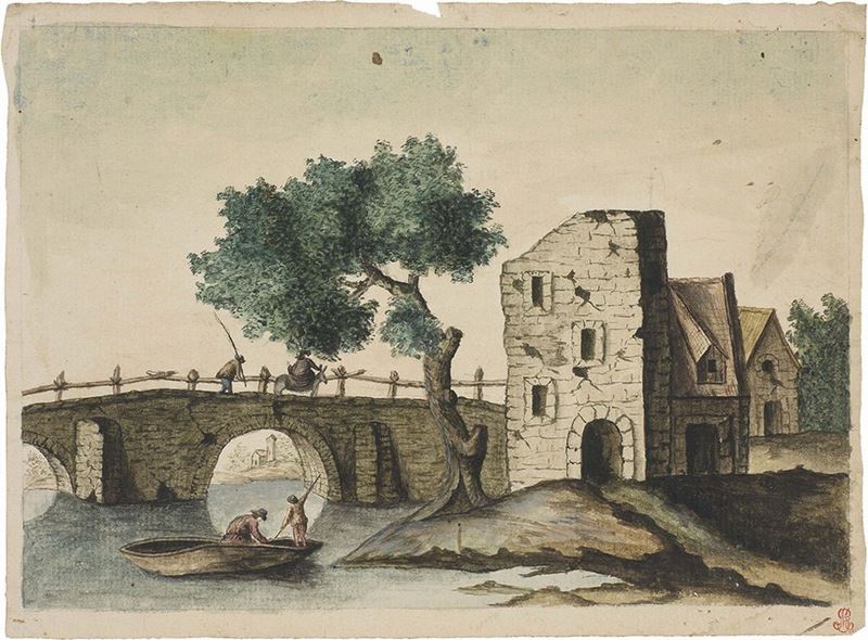Anonimo Francese del XVIII Secolo - Paesaggio