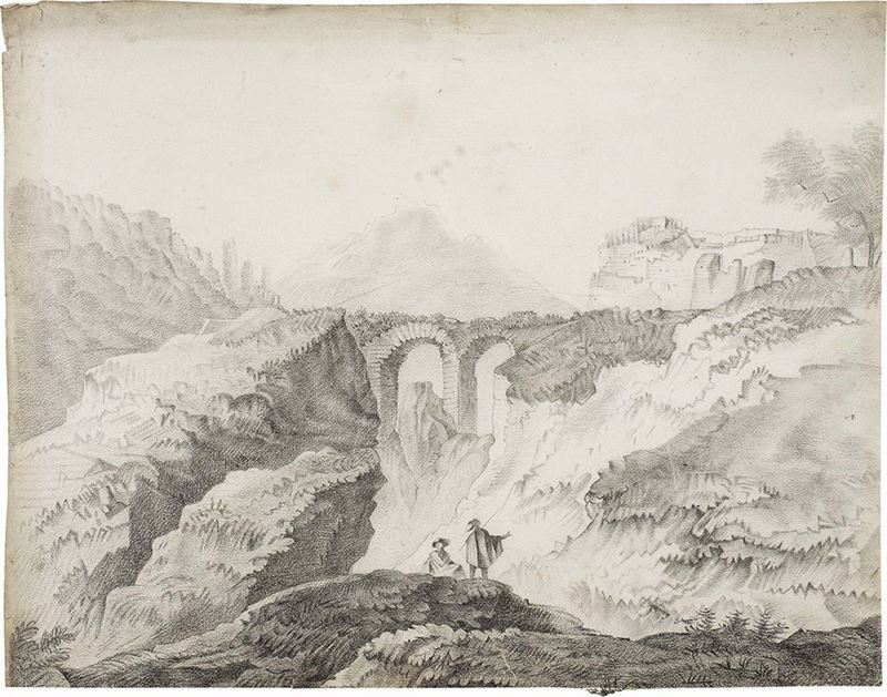Joseph Anton Koch - Paesaggio con Acquedotto Diruto