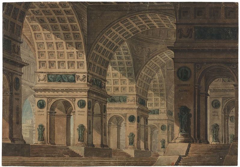 Antonio Basoli - Prospettiva Scenografica, Architettura Fantastica