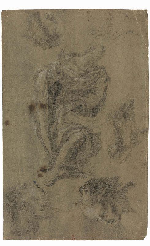 Giovanni Lanfranco - Studio di Figura