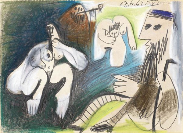 Pablo Picasso - Le déjeuner (Omaggio a Manet)