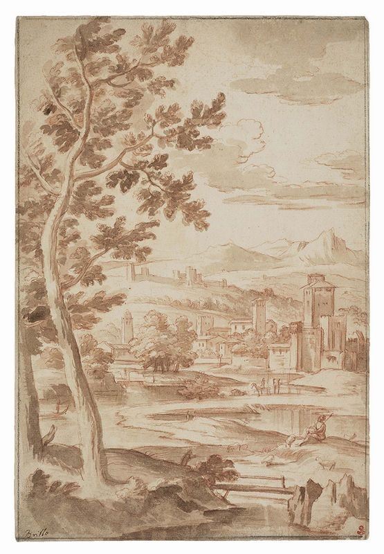 Paolo Anesi - Paesaggio della Campagna Laziale