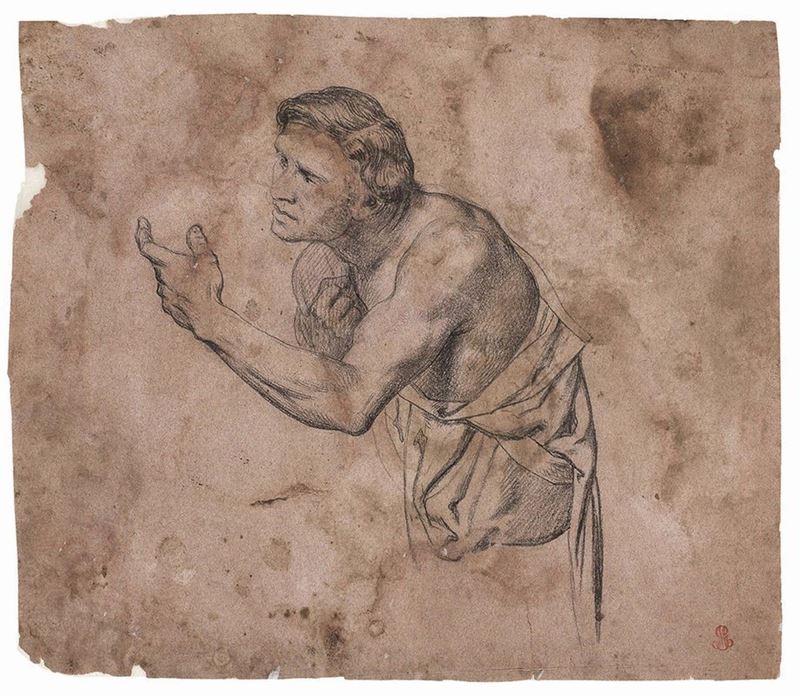 Pietro Benvenuti (attr. A) - Studio per Figura Maschile
