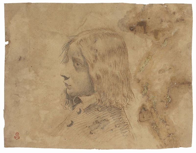 Anonimo Fiorentino del XVII Secolo (cerchia di Stefano della Bella) - Ritratto di Fanciullo