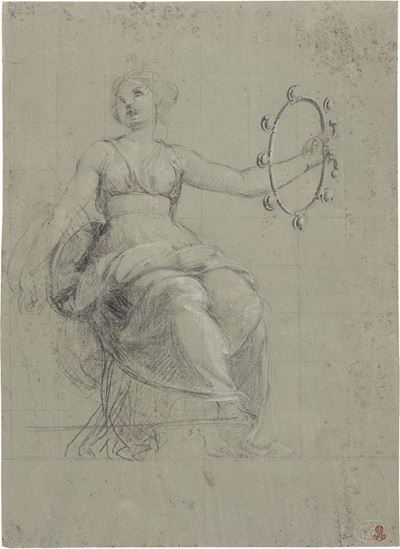 Figura Femminile Seduta con Sonagli