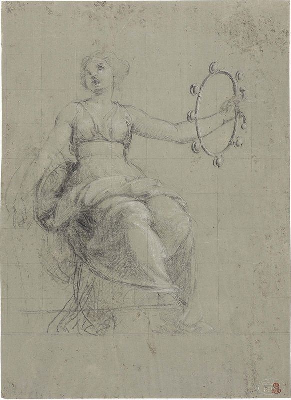 Francesco Podesti - Figura Femminile Seduta con Sonagli