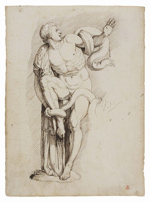 Giovan Battista Visconti (cerchia Di) - «timbreo, Figlio di Laocoonte», Recto e Verso