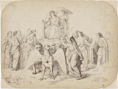 Trionfo della Chiesa e della Fede (disegno per il Paradiso)
