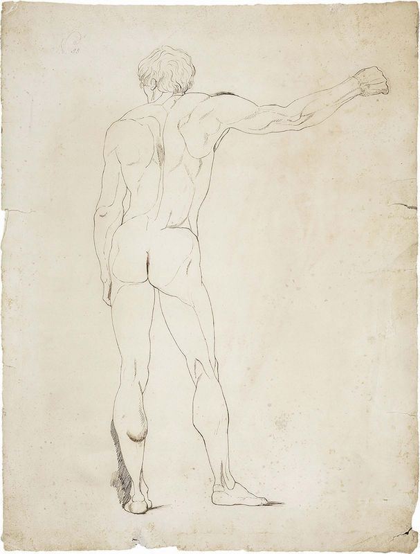 Luigi Sabatelli - Studio Accademico di Nudo Visto da Dietro