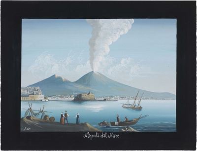«napoli dal Mare. Veduta del Vesuvio» e «veduta del Golfo di Napoli»
