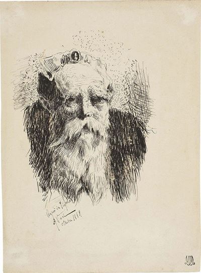 Testa di Vecchio Barbuto, Copia da Tiepolo