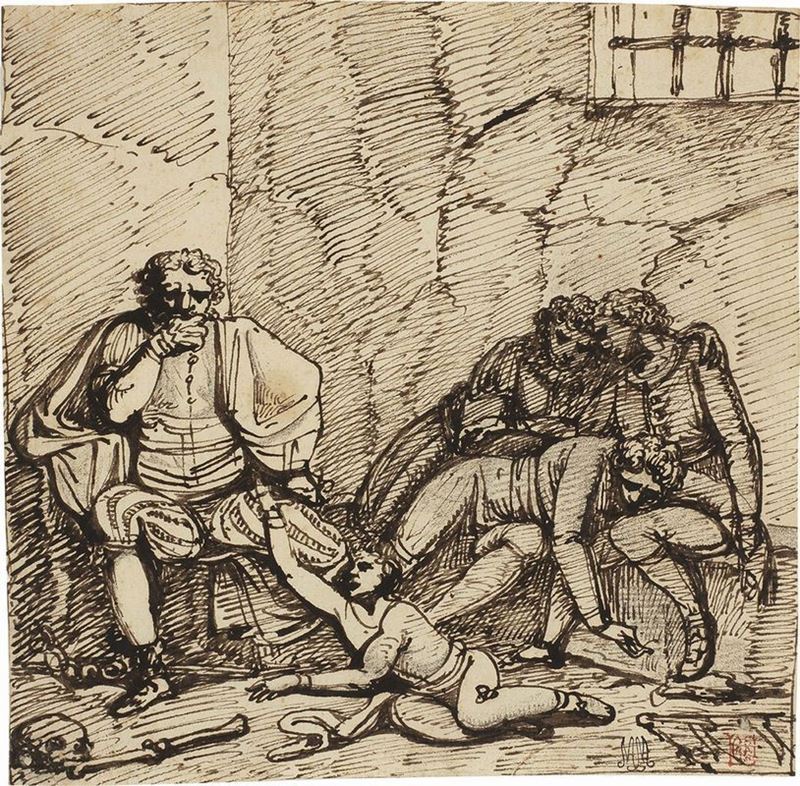 Giuseppe Bezzuoli - Il Conte Ugolino e i Figli
