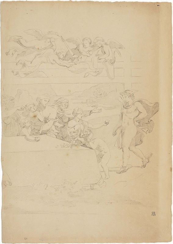 Giuseppe Bezzuoli - Pomo Offerto a Mercurio
