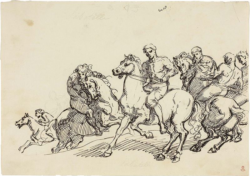 Giuseppe Sabatelli - Gruppo di Cavalieri