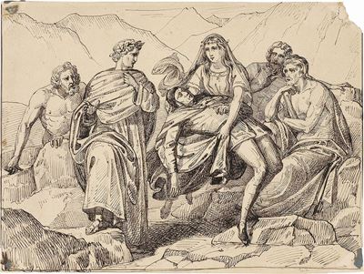 Raffigurazione dal IX Canto del «purgatorio»