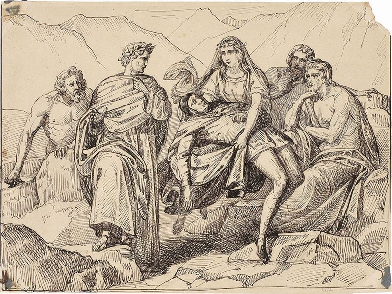 Luigi Sabatelli - Raffigurazione dal IX Canto del «purgatorio»