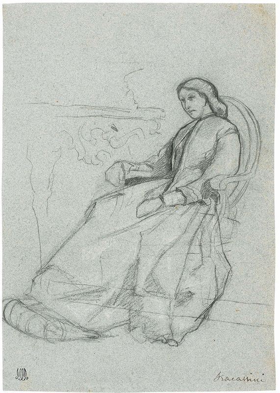 Cesare Fracassini - Dama Seduta