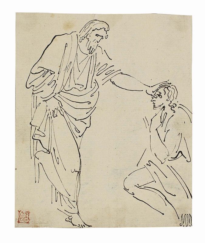 Felice Giani - Gesù Cristo Risana un Cieco