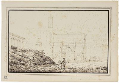 Campo Vaccino con Arco di Settimo Severo
