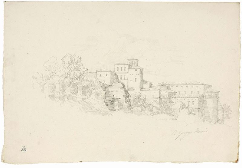 Anonimo Romano del XIX Secolo - Veduta di Roma