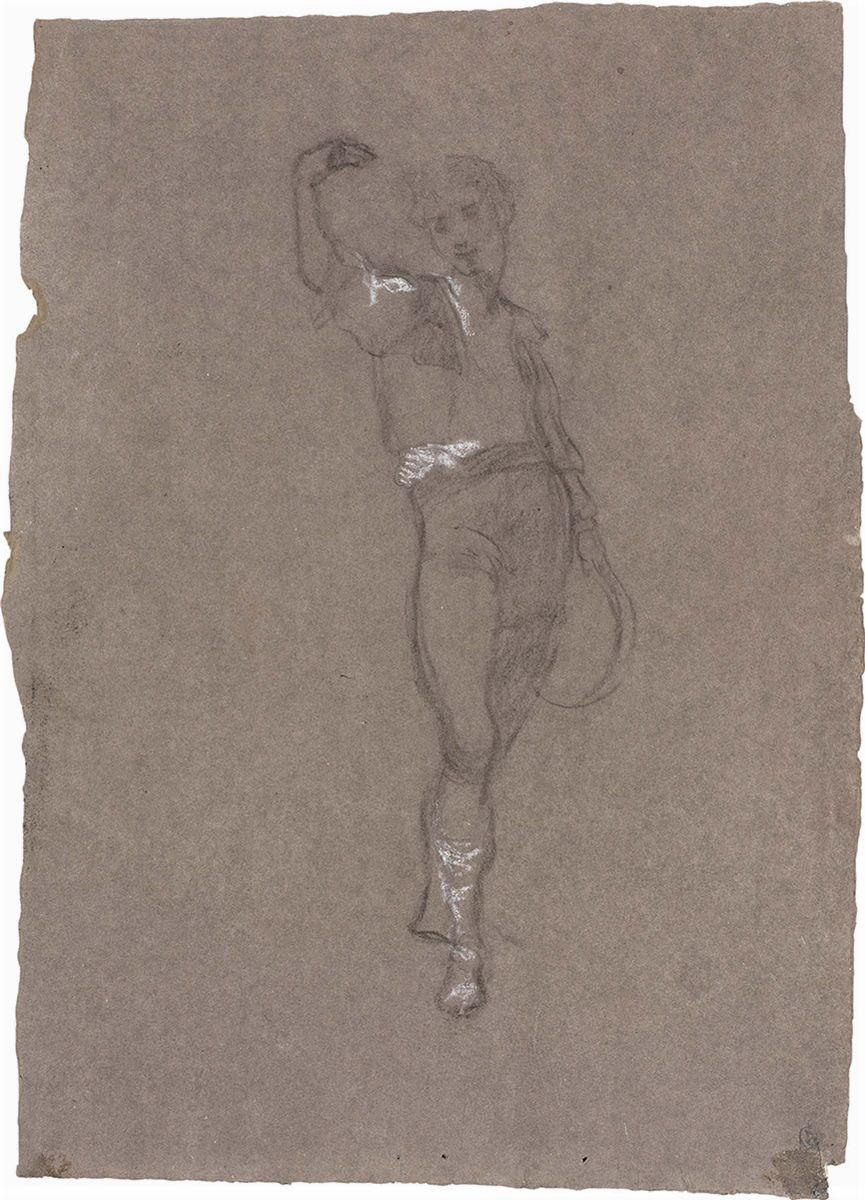 Giuseppe Raggio - «studio di Figura di Uomo in Riposo», Recto, e «studio di Figura», Verso