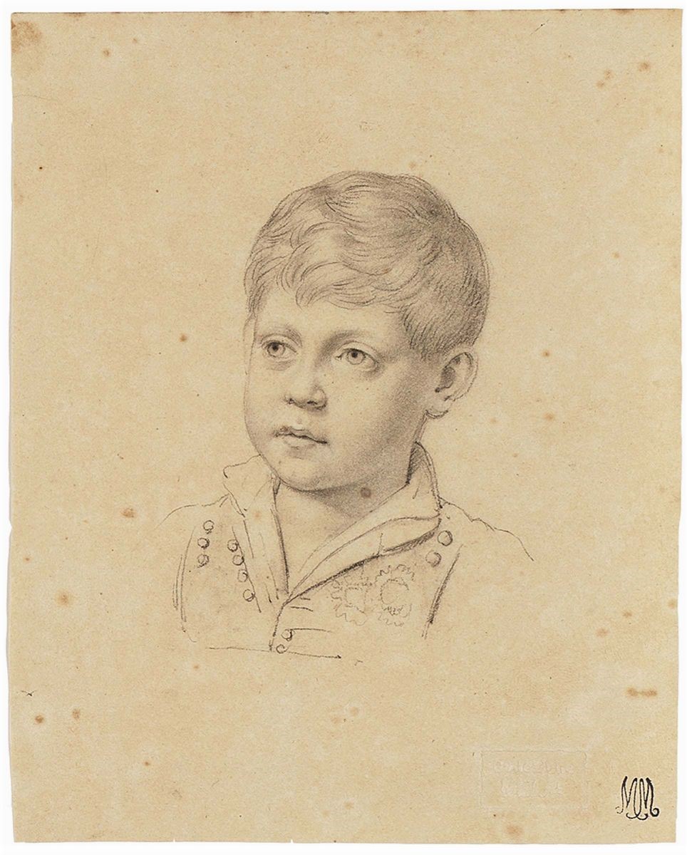 Giuseppe Cammarano - « Ritratto di Ferdinando II Borbone Fanciullo» e «ritratto di Leopoldo Borbo...