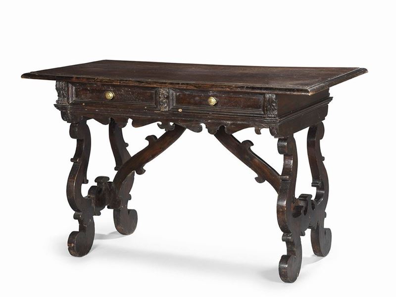 Tavolo-scrittoio in Legno di Noce