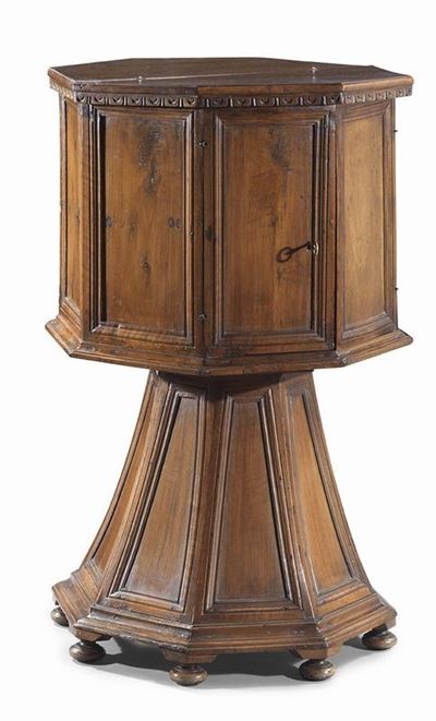 Badalone Ottagonale in Legno di Noce