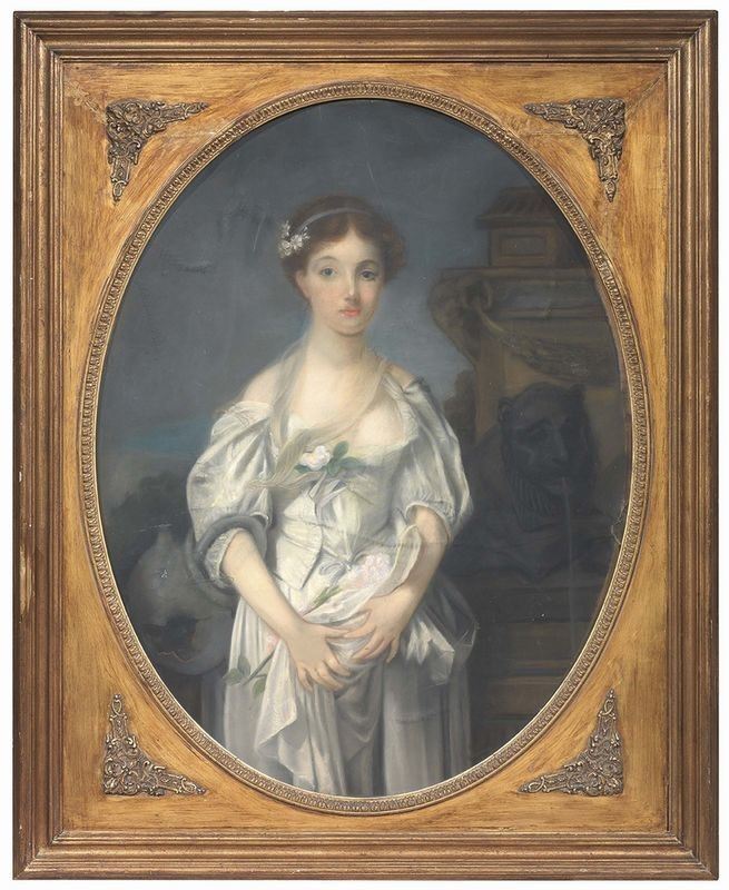 Scuola Francese Fine XIX Secolo - Ritratto di Bambina