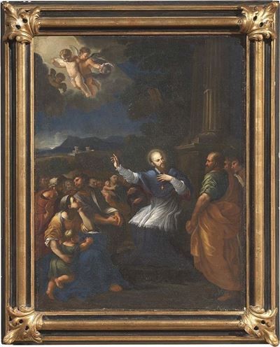 San Francesco di Sales che Predica