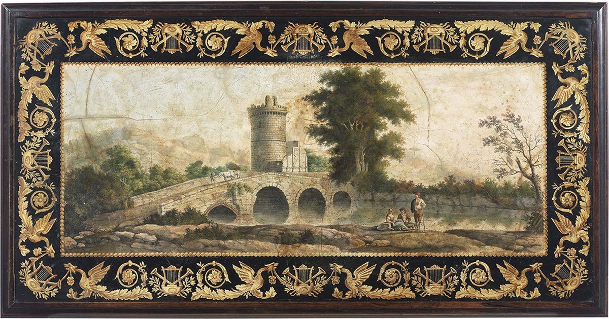 Tavolo con Piano in Scagliola