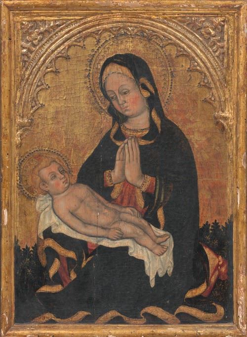 Scuola Veneta Prima Metà XV Secolo - Madonna Dell'umiltà