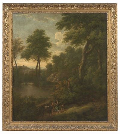 Paesaggio Fluviale con Figure
