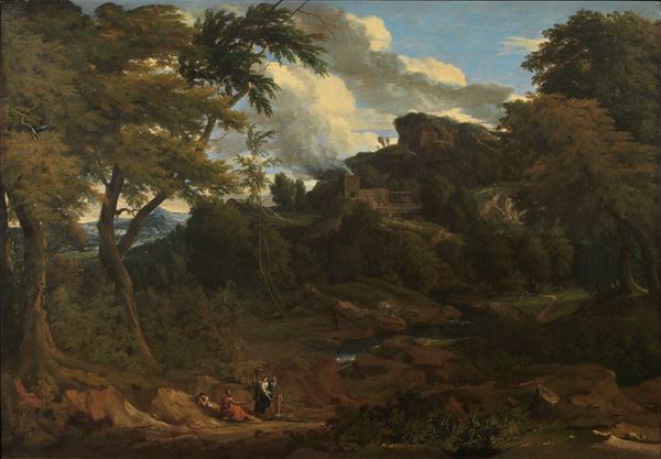 Jean Baptiste Huysmans - Paesaggio con figure