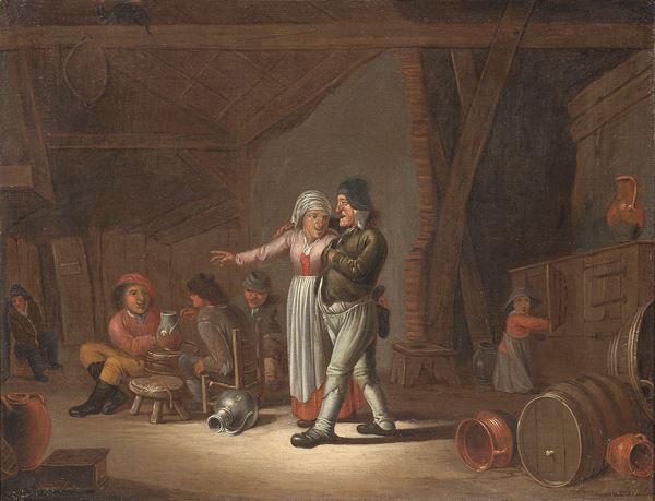 Elgheber van Heemskerk il Vecchio (attr. a) - Scena di osteria
