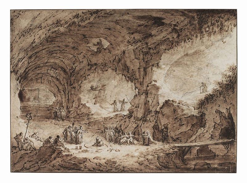 Giuseppe Bossi - Studio di Scenografia per «la Caverne» di J.f. Lesueur