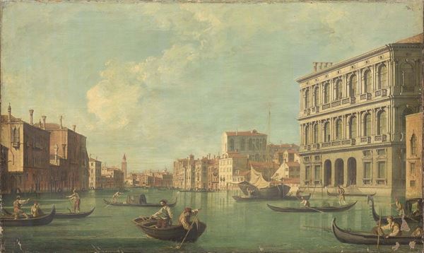 Scuola veneta del XIX secolo - Veduta del Canal Grande