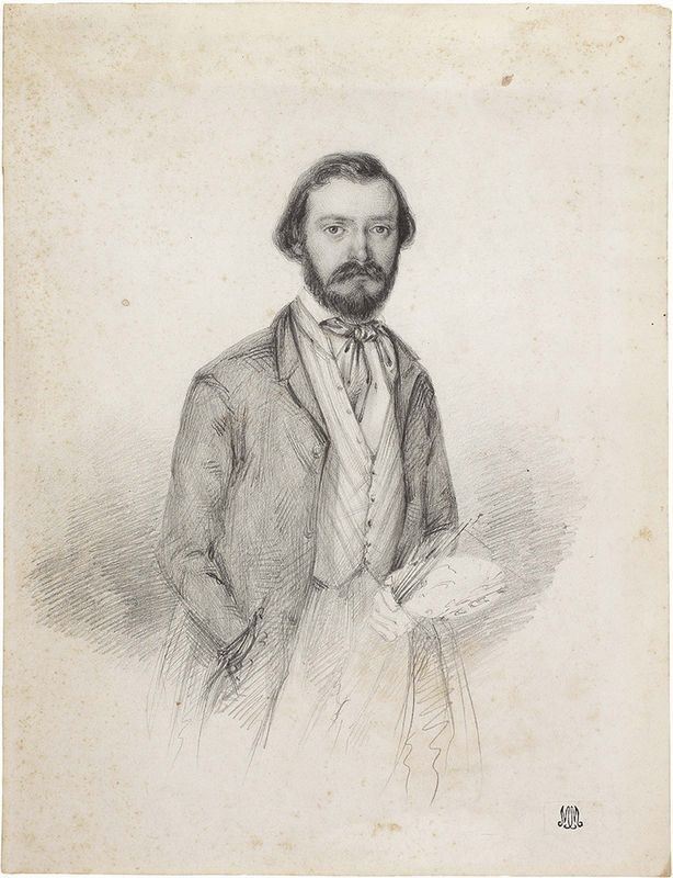 Domenico Induno - Autoritratto