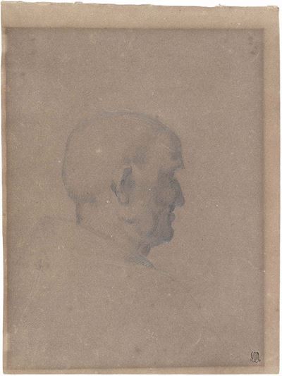 «testa di Vecchio di Profilo (da fra Bartolomeo)», «studio di Panneggi con Figura» e «ritratto di...