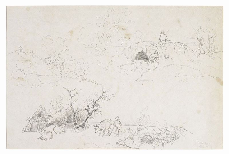 G. Pirroni - Schizzo di Paesaggio