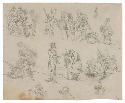 Schizzi per Illustrazioni di Napoleone e i Suoi Soldati