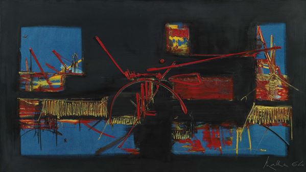 Georges Mathieu : Vaumadeuc  (1964)  - Olio su tela - Auction ARTE MODERNA - II - Casa d'aste Farsettiarte