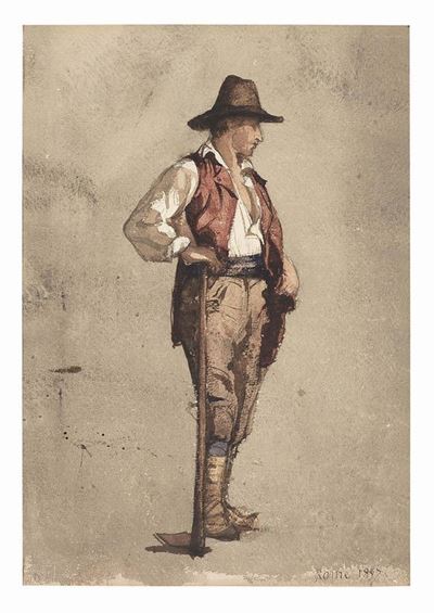 «contadino Romano», «donna delle Campagne Romane» e «donna delle Campagne Romane»