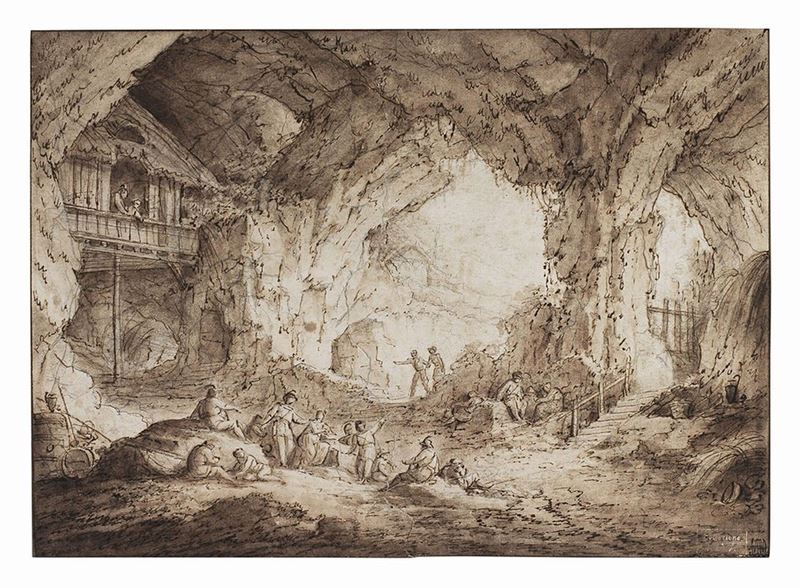 Giuseppe Bossi - Studio Scenografico per la Rappresentazione di «la Caverne» di J. F. Lesueur
