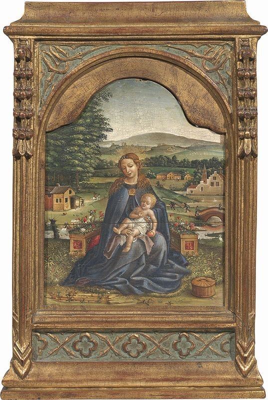 Ignoto del XIX Secolo - Madonna Col Bambino